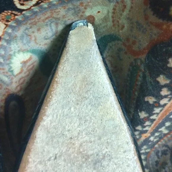 ❤️JIMMY CHOO Black Crocodile Pointy Toe Kitten Heel Shoes 39 9 - Picture 6 of 9